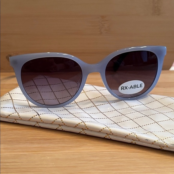 Brand New Rebecca Minkoff Indio 4/S Blue Oval Cat Eye Sunglasses Rx-Able Classic